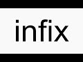 How to pronounce infix