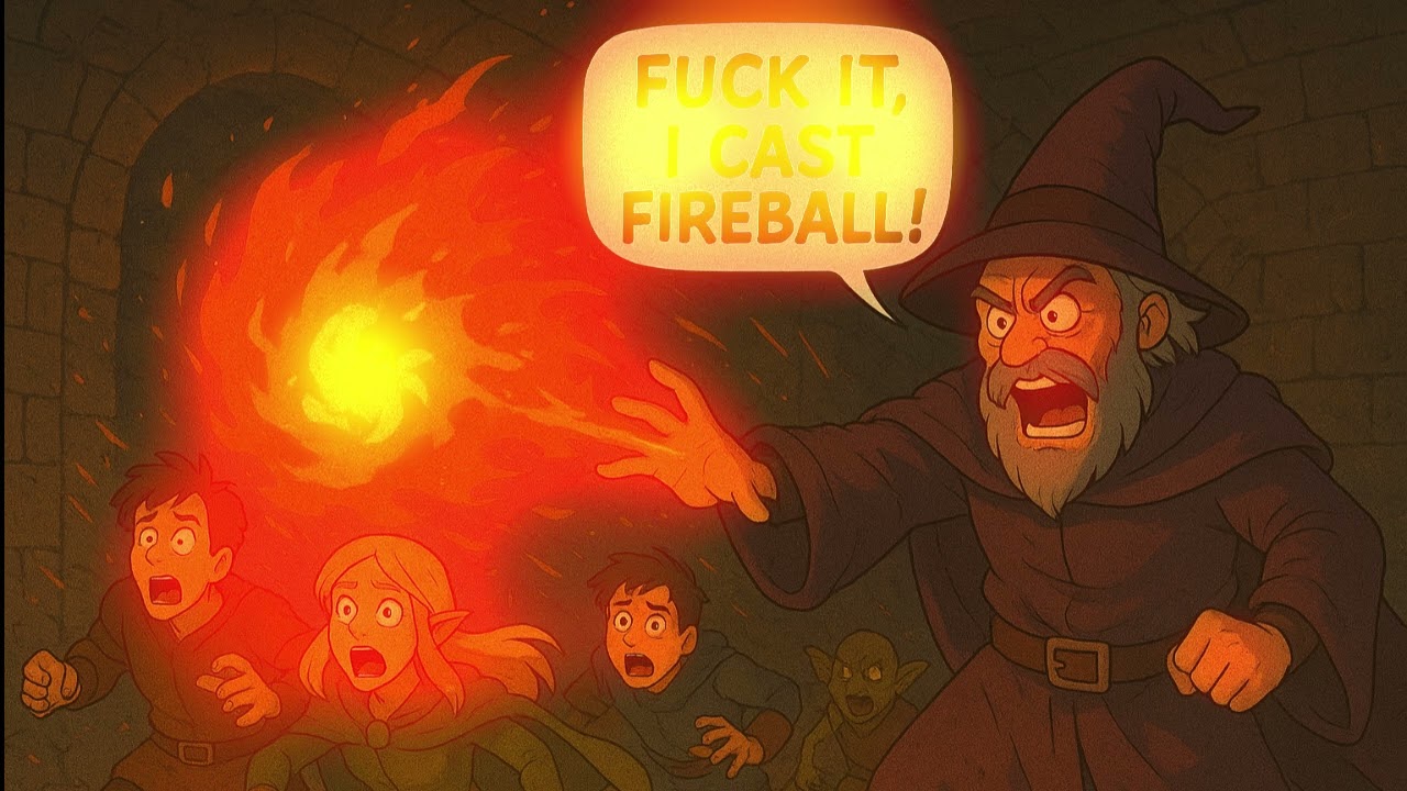 Original D&D Music Video – Funny Dungeons & Dragons Song - Fuck it I cast Fireball!