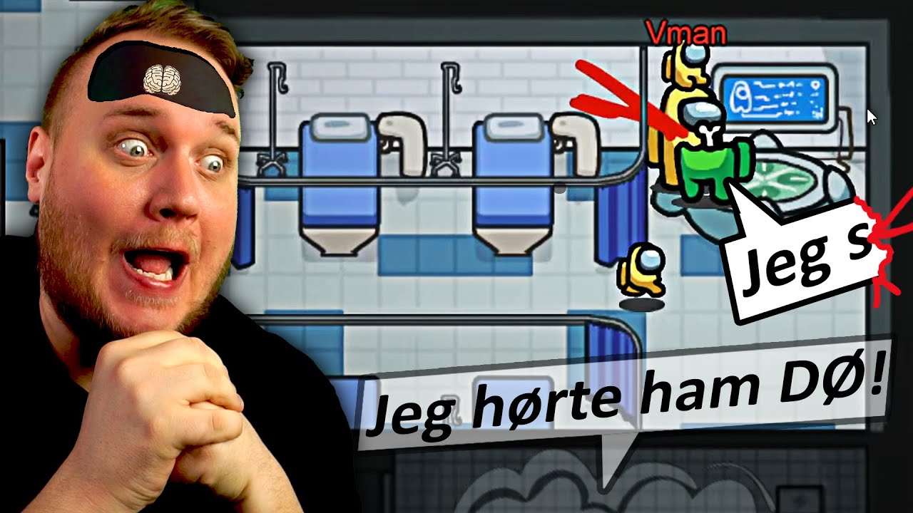 IMPOSTER MED LILLE HJERNE! *DUMT* 😂 :: Among Us m. Proximity Chat