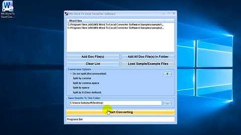 How To Use MS Word To Excel Converter Software