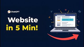 5 मिनट में ChatGPT से वेबसाइट बनाएं | Step-by-Step Guide