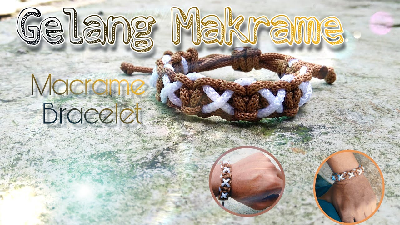 Gelang Makrame. Macrame bracelet - YouTube