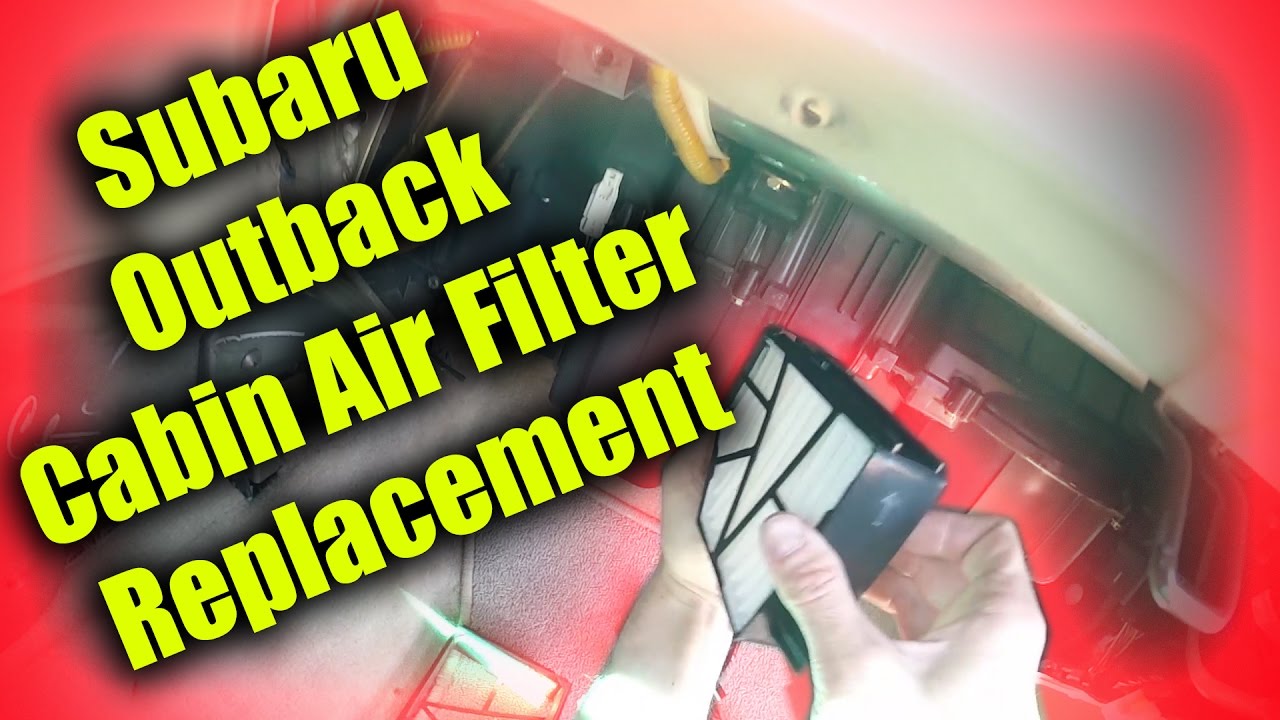 00-04 Subaru Outback Cabin Air Filter - YouTube