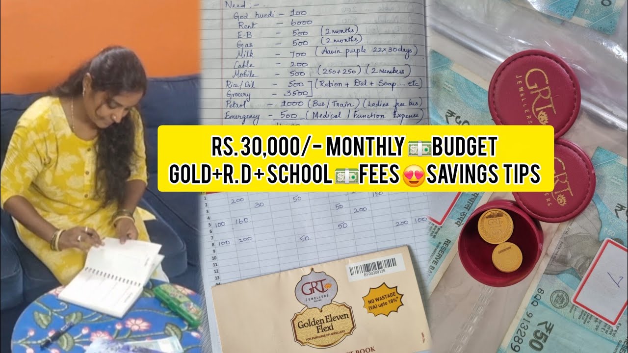 Monthly budget for Rs. 30,000/- Salary💵How to Create a Monthly budget/Monthly budget planning👍 