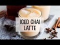 Ice chai tea latte