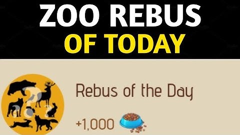 Rebus Of The Day Zoo 11 January | Zoo Rebus Of The Day | Rebus Of The Day Zoo Airdrop