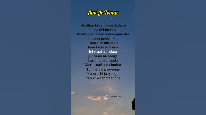 Ami Je Tomar 3.0 - Shreya Ghoshal (Lyrics) #songlyrics #hindisong  #amijetomar3.0 #shreyaghoshal