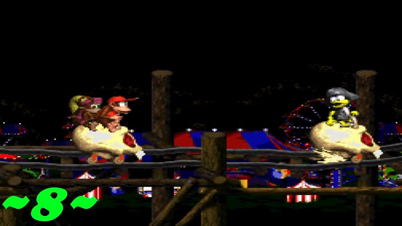 DKC2, Diddy's Kong Quest - [8]: Rickety Rambi Rumble Race - YouTube