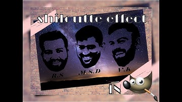 Silhouette Effect-GIMP