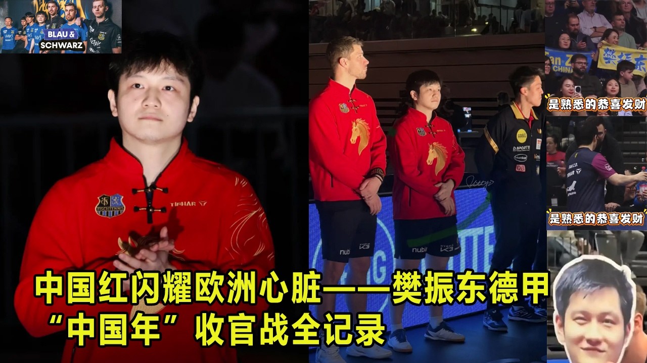 中国红闪耀欧洲心脏——樊振东德甲“中国年”收官战全记录