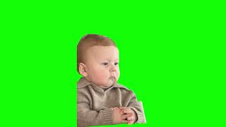 Green Screen Serious Baby Meme