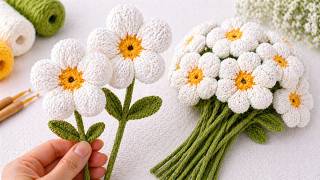 This Crochet Daisy Is So Realistic I Had to Do a Double Take - YouTube