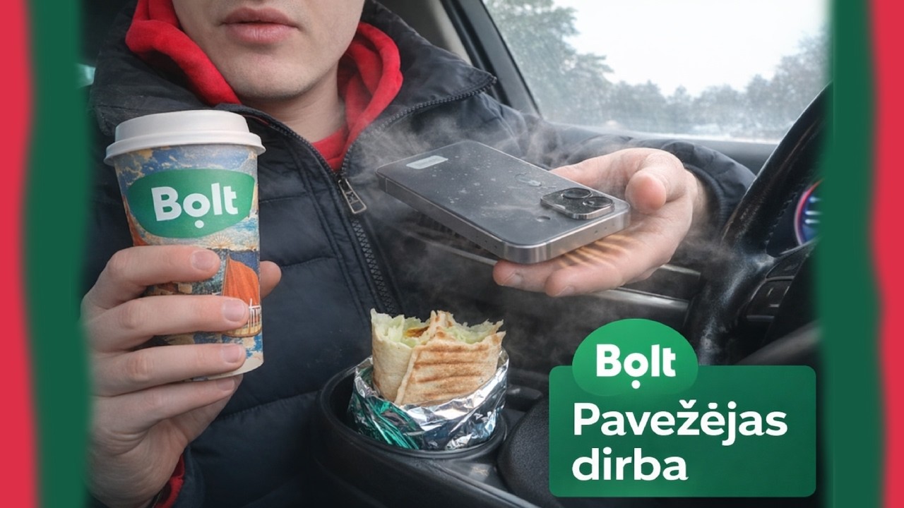 BOLT pavežėjas - Dirbam šeštadienį ,telefoną džiovinam, kavytė ir kebabiukas, bei palikti daiktai
