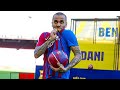 DANI ALVES freestyles at Camp Nou during his PRESENTATION! 🤪💙❤️