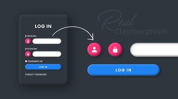 CSS Claymorphism Login Form Design using Html & CSS