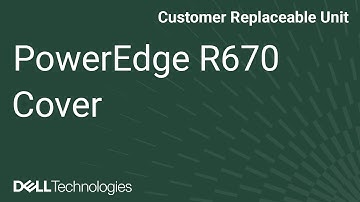 How to replace the cover on a PowerEdge R670