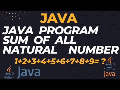 java program sum of all natural number in Urdu/Hindi