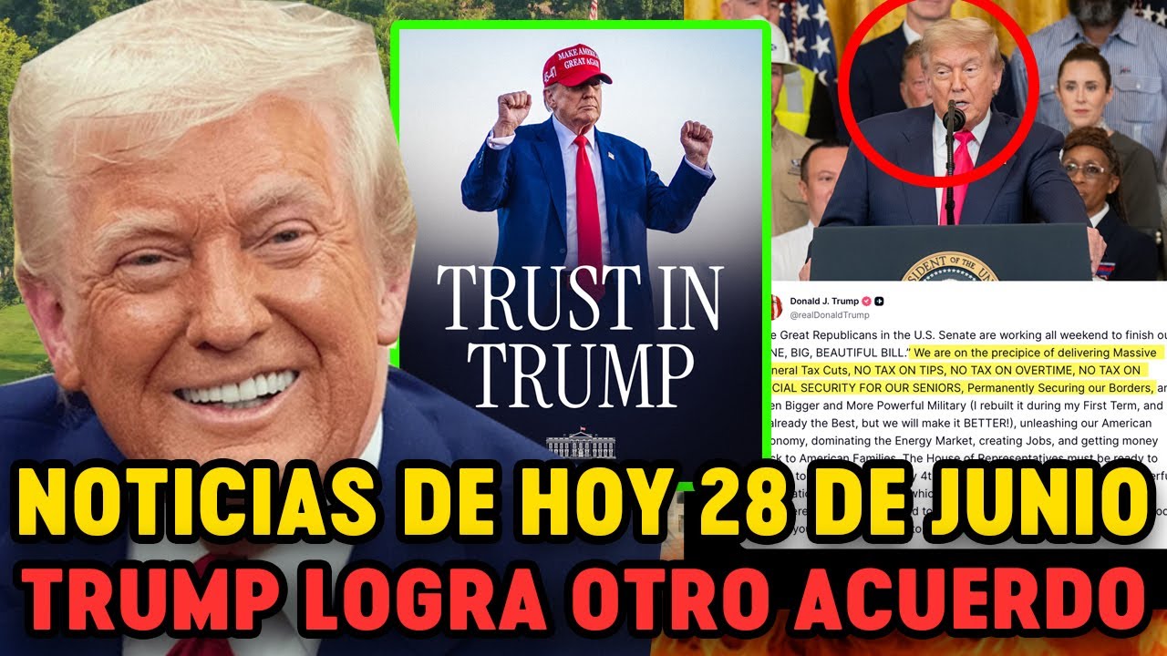 NOTICIAS HOY 28 de JUNIO: TRUMP LOGRA una GRAN VICTORIA en La Corte ...