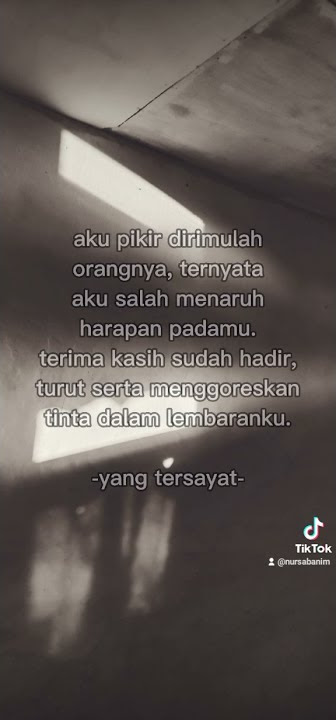 video tiktok galau/ story wa sedih