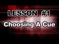 Pool lessons  billiards instruction  how to choose a pool cue  terry bell master class 1