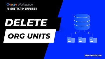 Bulk Delete Google Workspace Org Units with GW Manager