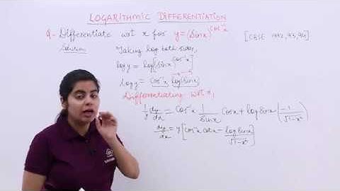 Class 12th – Problem 2 on Logarithmic Differentiation | Tutorials Point