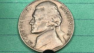 1958 US Jefferson Nickel - $11,000 Philadelphia Mint United States Coins