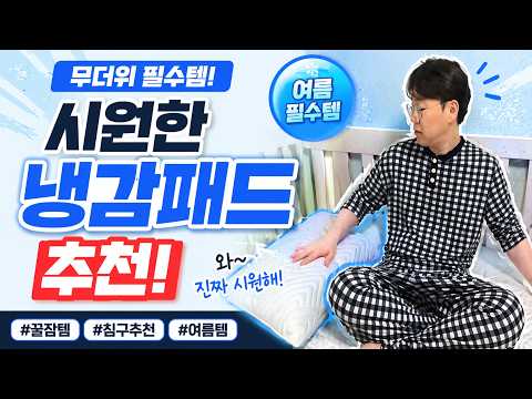 여름 필수템이라는 냉감패드 정말 시원할까?