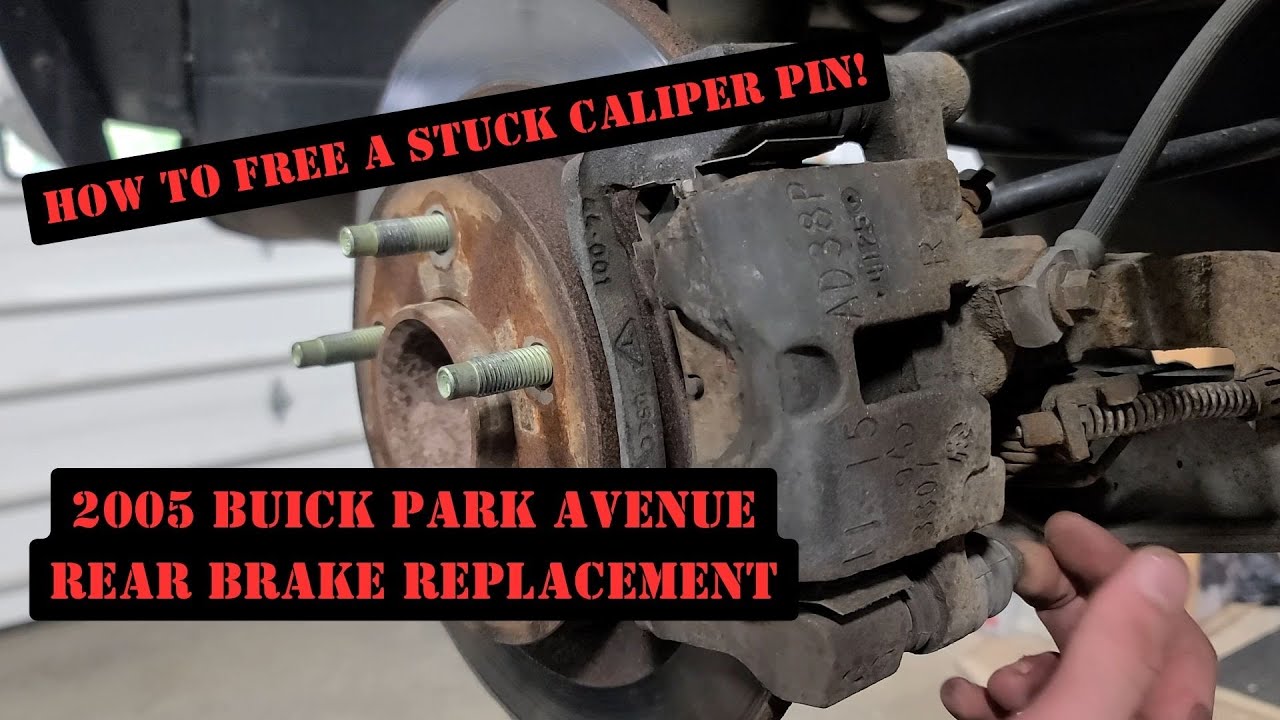 How to Free a Seized Caliper Pin! (2005 Buick Park Avenue Rear Brake Replacement)