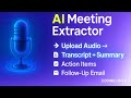 Beginner AI Full Stack Project | Build an AI Meeting Summarizer App with Whisper GPT-4 React Flask