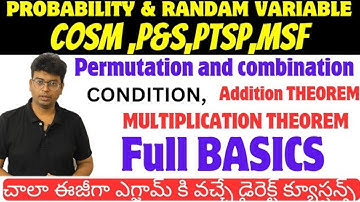 BTECH |COSM|P&S|MSF 2-1|PROBABILITY  RANDOM VARIABLE |BTECH COSM