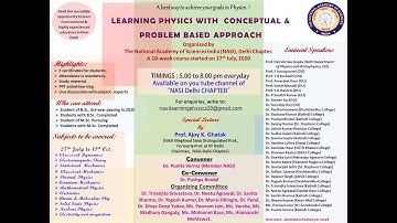 17_8_2020, Day-22 (SM_Nucl Phy part5 ) Learning Physics with conceptual and problem based approach