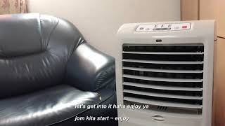 Vidéo: Ventilateur refroidisseur et rafraîchisseur d’air Midea – 90L de réservoir d’eau – 360W – Midea -  AC500-23B