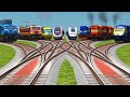 🚆 Indian Railways Crossing & Railway Station | Passenger Diesel & Electric Locomotives | Realistic