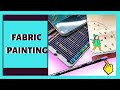 Painting on cotton fabric using derwent inktense pencils | Inktense pencils on fabric