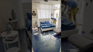 Modern interior transformations 🔥 #EpoxyFloor #LuxuryInterior #BedroomDesign #MetallicEpoxy