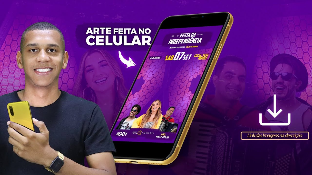 COMO FAZER FLYER PARA EVENTO PELO CELULAR - SPEED AULA 1