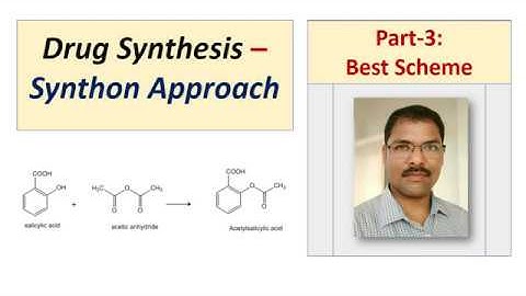 Drug synthesis synthon approach Best scheme