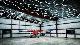 My Dream Hangar Got a Huge Lighting Upgrade! Honeycomb LEDs