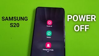 Samsung S20 How to Power OFF , restart, emergency mode