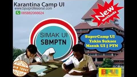 Bimbel Karantina Supercamp Masuk UI | PTN Favorit