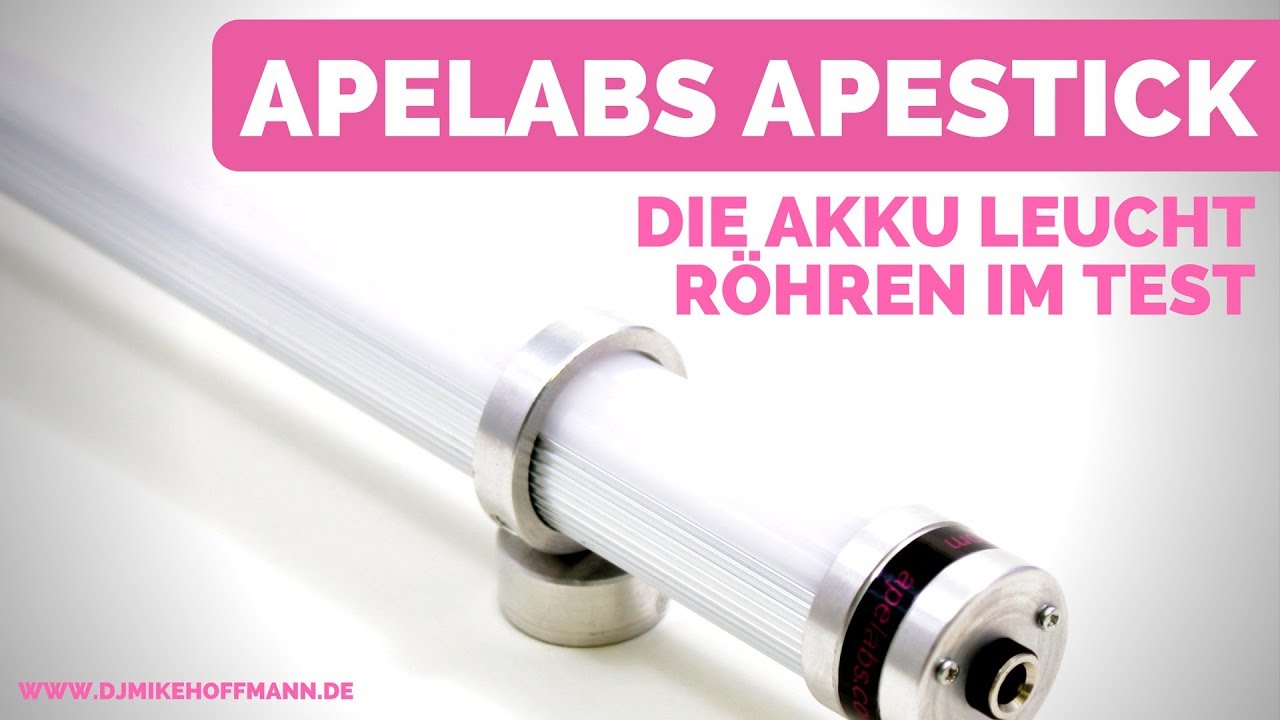 Apelabs Apestick Review Die Leuchtröhren im Test Unboxing der Akku