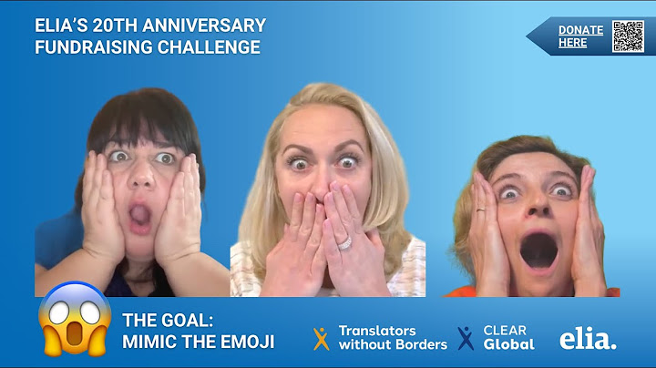 ELIA20 Fundraising Challenge #2: The Emoji Mimic Showdown!