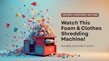 🧩 Foam & Clothes Shredding Machine | Multipro Machines Pvt. Ltd.