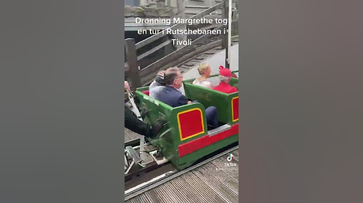 Dronning Margrethe i Rutschebanen i Tivoli