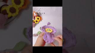 Corn poppy flower tutorial #crochet