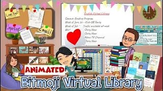 [BITMOJI] AMINATED BITMOJI VIRTUAL LIBRARY #bitmojitutorialforgoogleclassroom