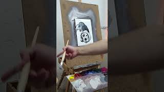 New Dog Portrait Oil Painting Demo By Artist Jose Trujillo