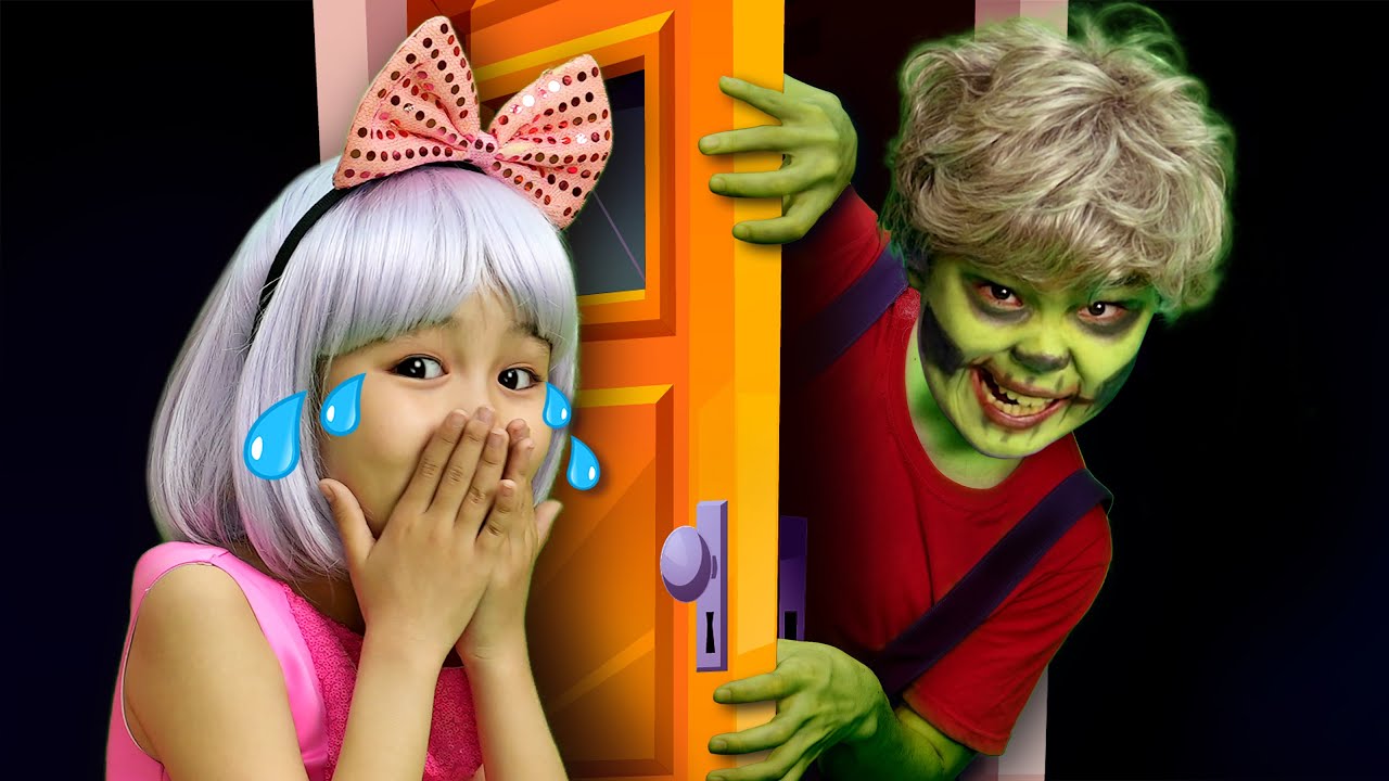 Zombie Knock Knock, Who's at the Door? - Nursery Rhymes & Kids Songs | Hahatoons Songs