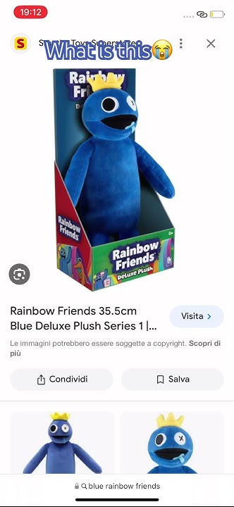 Rainbow Friends 35.5cm Blue Deluxe Plush Series 1